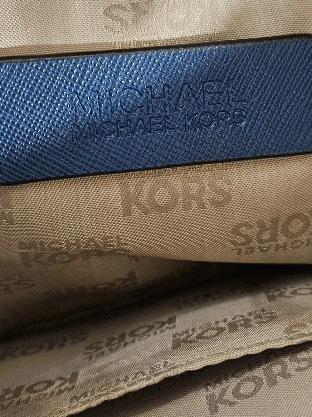 MICHAEL Michael Kors Sady Large Multi-Functional Top Zip Tote Bag Navy Saffiano